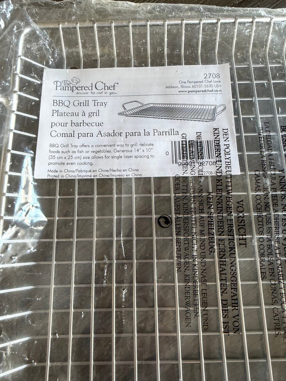 Pampered Chef Barbecue Basket New